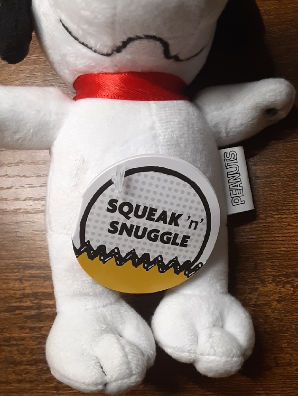 Peanuts Snoopy Plush Dog Toy - White with Black Ears - Picture 2 of 5